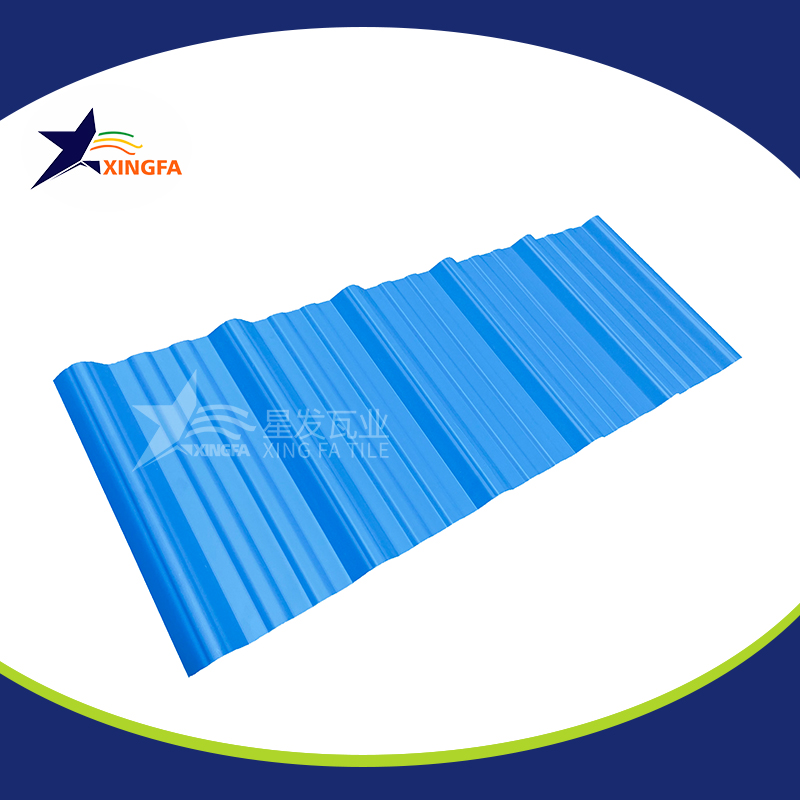 2.5mm加厚蓝色梯形pvc复合隔热瓦 适用于大型水产养殖业厂房房顶用 pvc材质塑料防火厂房瓦 PVC瓦毕节厂家出售
